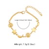 Gold Sun Moon Star Link Bracelet for Women Dainty Gold