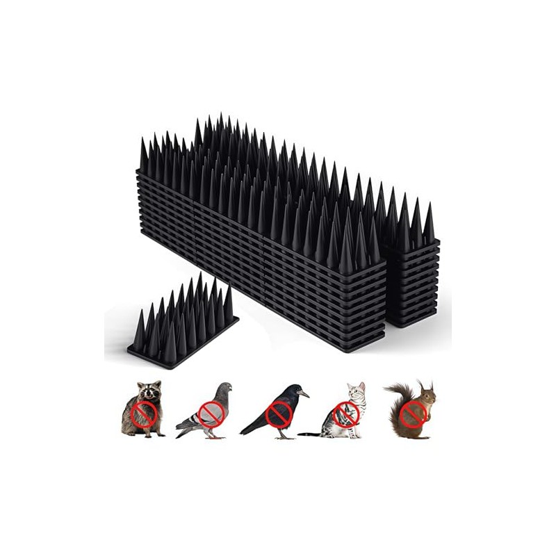 BORHOOD Bird Spikes, 20 Pack Pigeon Deterrent for Small Birds