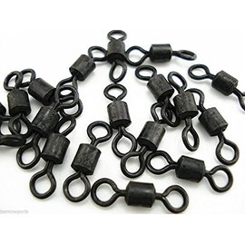 Torchwood Fishing Tackle UK 50 x size 8 Carp Fishing Swivels fishing Terminal Tackle (50)