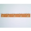 Wooden Mallet 12-Inch 2-Peg Coat Rack, Light Oak