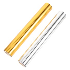 Ciieeo 5sets Foil Transfer Paper Rolls Heat Transfer Foil Sheets DIY Craft Gilding Roll Aluminum Material Holiday Crafting Subtle 2rolls * 5