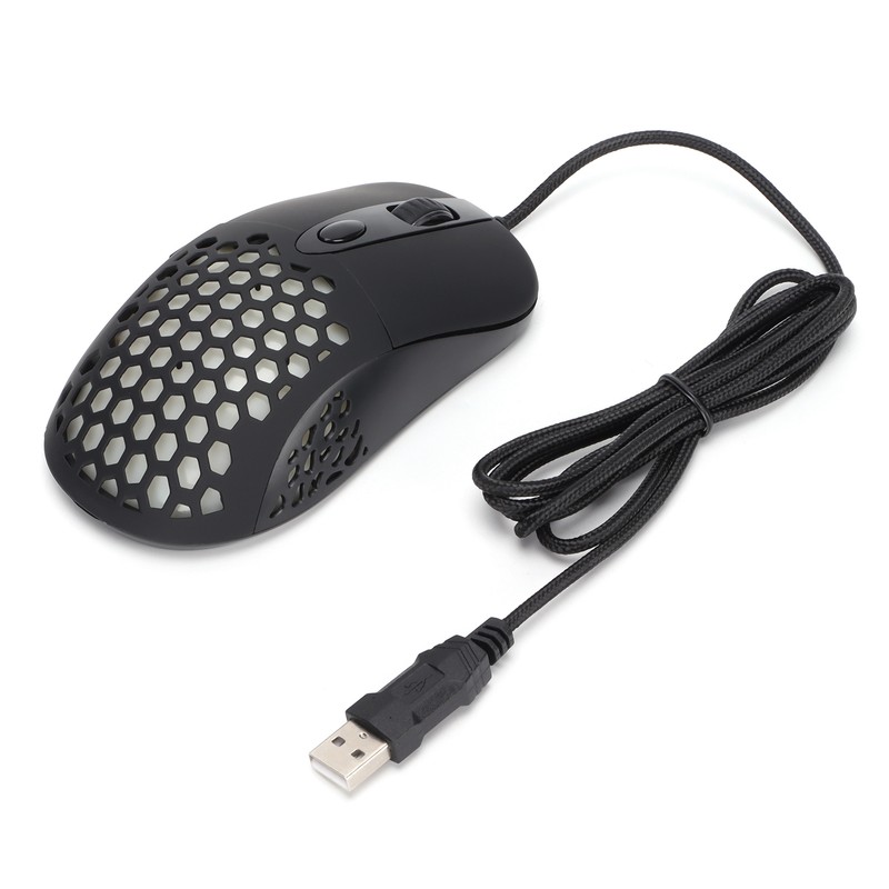 Gamer Wired Mouse X8 Hole Luminous Hollow RGB Computer Accessory