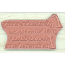 Stamps by Impression Life Isn't About. Life Quote Rubber Stamp