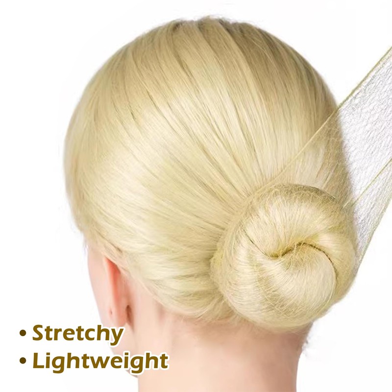 Quacc 20 PCS Bun Hair Nets Women Stretchy Lightweight Elastic