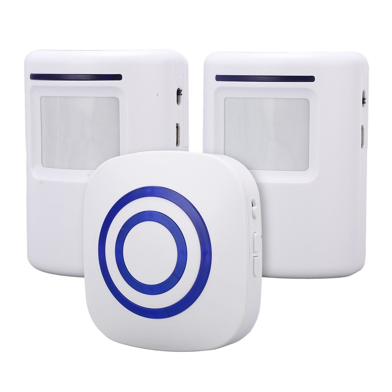 Wireless Doorbell Alarm Motion Sensor Detector Alert with 2 Sensor