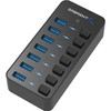 Sabrent Apagadores de Potencia Individuales y LED, 7-Port