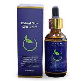SARQI Radiant Glow Skin Serum – 100% Natural Face Oil with Jojoba, Rosehip, Neroli & Vitamin E – Brightening, Anti-Aging & Hydrating Treatment – 60ml