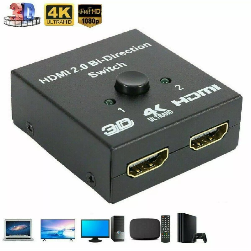 Unbranded HDMI 2.0 HDTV Switch Switcher Splitter Bi-Direction Hub HDCP