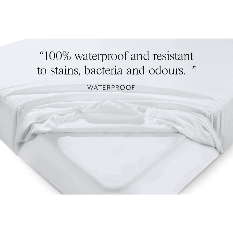 MOTHER NURTURE Waterproof Cot Bed Mattress Protector, 140 x 70cm