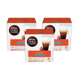 NESCAFE? DOLCE GUSTO Nescafe Dolce Gusto Lungo Decaf Coffee Pods 16 Count Pack Of 3 Aromatic Flavor