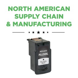 CIG Remanufactured High Yield Black Ink Cartridge (Alternative for Canon 2973B001, PG-210XL) (401 Yield)