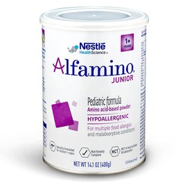 Alfamino Junior Amino Acid Based Pediatric Formula, Unflavored, 14.1 Oz Canister (Packaging May Vary)