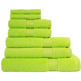 Bentley Priory Linens 😃Supreme Sheets for Bathroom 500GSM Super Soft Egyptian Cotton Pack of 1 Absorbent and Quick Dry Large Bath Sheets Towels 100 x 145cm (NEON LIME GREEN)