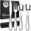BUNMO Weighted Utensils for Hand Tremors – 4pc Adaptive Utensils