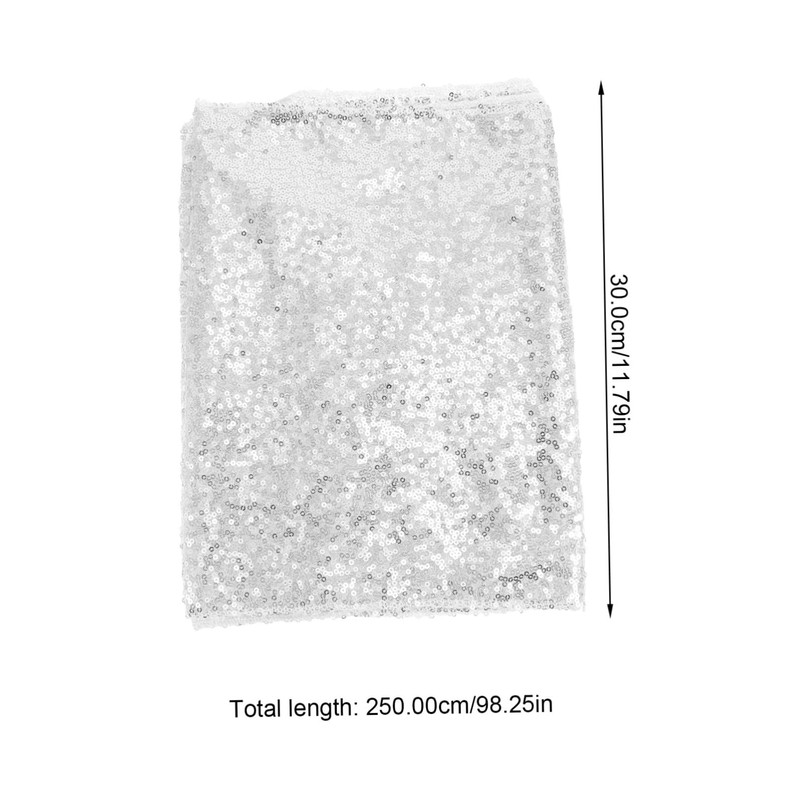 GRIRIW 1Pc Glitter Tablecloth Washable Home Table Runner for Restaurant