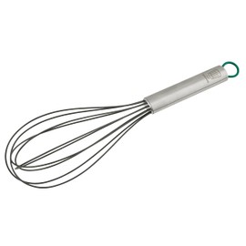 Chefkoch trifft Fackelmann - Premium Stainless Steel Whisk, Heat Resistant up to 230°C, Ideal for Creams & Cream, Dishwasher Safe, Grey