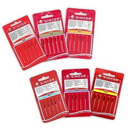 Singer Company Super Pack of 30 Singer Sewing Machine Needles for Universal and Cotton Fabrics 60, 70, 80, 90, 100 and 110