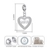 Philip Jones Sister Heart Charm Created with Zircondia® Crystals