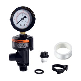 Air Relief Valve 98209800 Replacement For Pentair 98209800 Air Relief Valve For Pool Filter, Pentair FNS, Clean and Clear, Quad DE and 2000/4000 Series Filters with 190058 pressure gauge(98209800)
