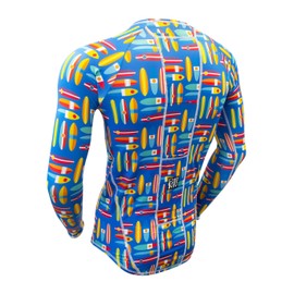 De Soto Skin Cooler LS Tech Top (LSSC) - Surfboard Blue; Size: X-Large