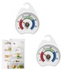 2 Pcs Fridge Freezer Thermometer, Dial Refrigerator Thermometer, Fridge Analogue