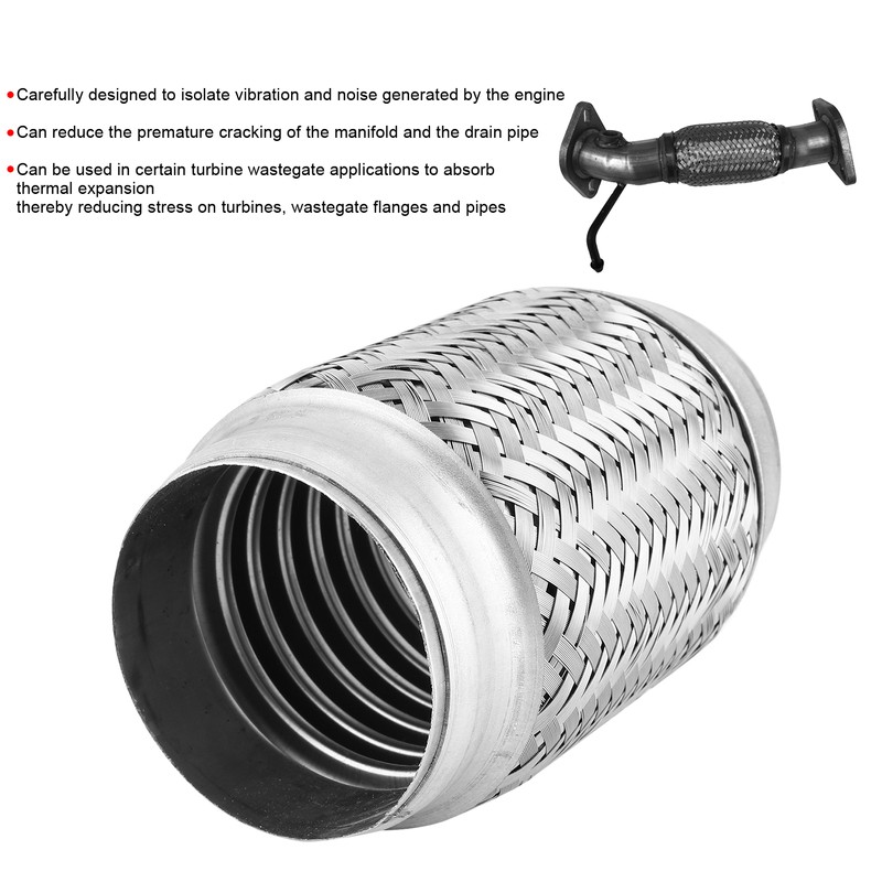 Exhaust Flex Tube Bellows Joint Flexible Pipe Stainless Steel Braided