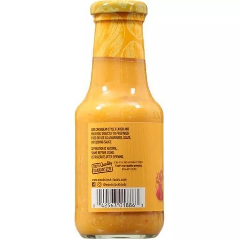 Woodstock Mango Coconut Habanero Sauce 9.7 OZ