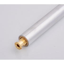 Pack of 5 Aluminum Lawn Paver Tube with Brass Anchor for Pool Safety Cover Installation | 10" Extra Long Heavy Duty Pool Anchor Tube 1"D Anchor for Loose Ground, Grass, or Pavers | Easy Installation