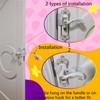 SLIFEOW Cloth Door Latch Silencer, Baby Door Latch Cover Quiet