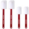 Norme 4 Pcs High Temp Silicone Spatulas Heat Resistant Rubber