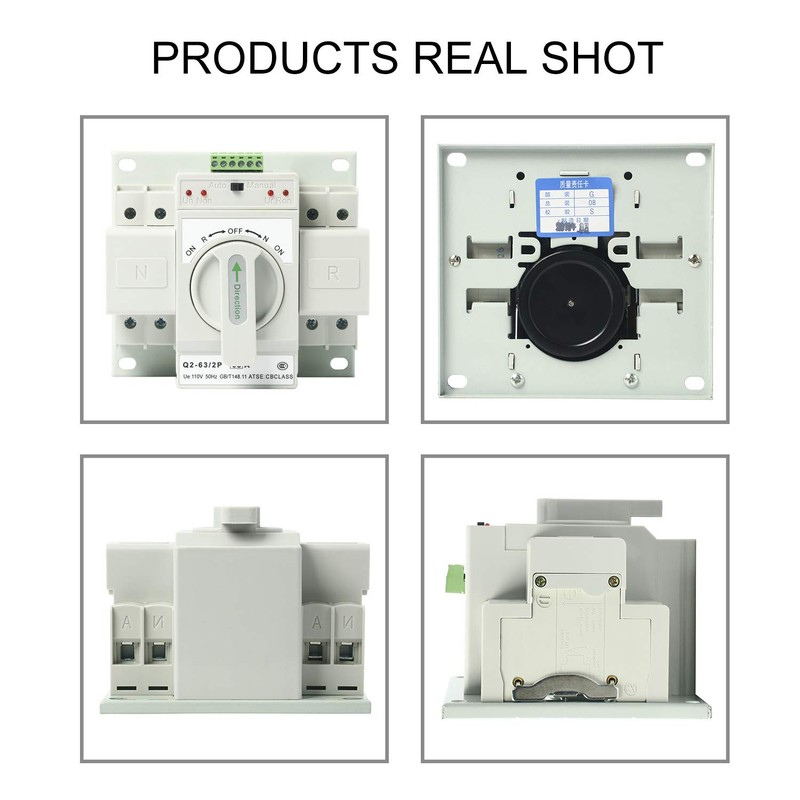 110V 2P 63A MCB type Mini Dual Power Automatic Transfer