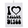 Hippowarehouse I love roller disco Tea Towel Eco Printed Dish