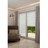 K-home Madrid Klemmfix Double Roller Blind, No Drilling Required, White,