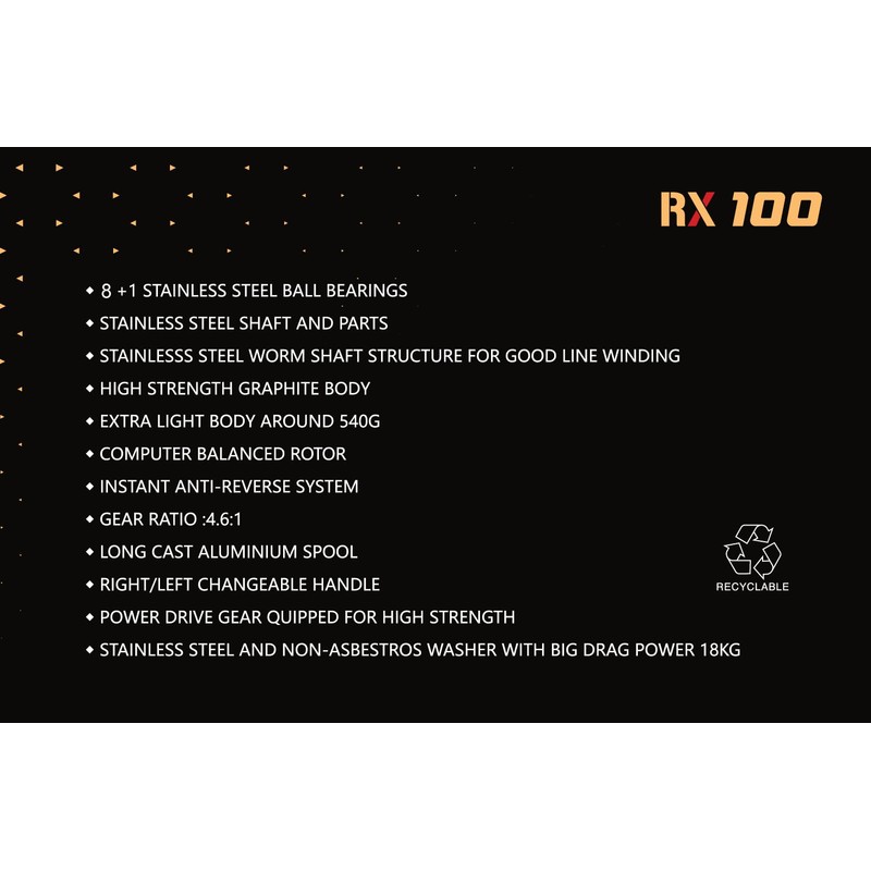 Surf master RX100 long casting saltwater beach fishing reel