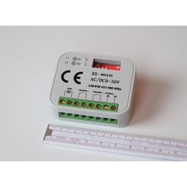 Universal Radio Receiver Schartec RX Compatible with Sommer 4020 - Hörmann HSM 4- Marantec 302 - Nice - Faac - Liftmaster - Ditec - V2 Handheld Transmitter with 433 MHz and 868 MHz