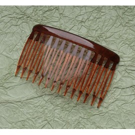 Ruwado 6 Pcs 14 Teeth Hair Side Comb Twist Small French Vintage Style Hair Clips Pins Accessories Supplies for Women Girls Bridal Wedding Veil Fine Long Curly Hair (Dark Brown)