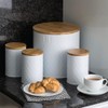 Typhoon Embossed White Bread Bin, 25 cm