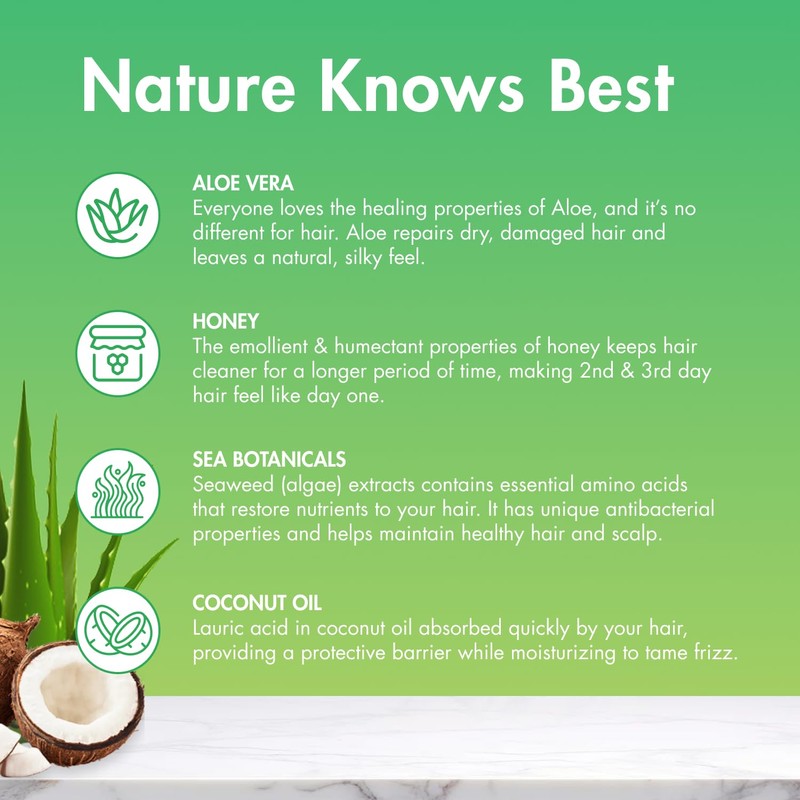 MopTop Gentle Shampoo – Every Day Curly Hair Shampoo, Improves