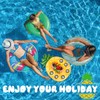 dellyy Pineapple Inflatable Drink Holder, Pool 2-in-1 Drinks and Snack