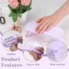 Huakaile Arm Rest for Nails Tech Purple, Foldable Manicure Hand