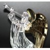 Angel with Trumpet, LED Lighted Sparkling Multi-Color Changing Home Decorative