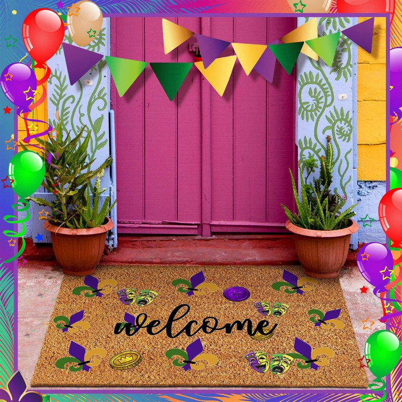 Ceenna Summer Back to School Natural Coir Door Mat Outdoor