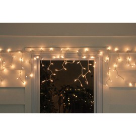 Northlight 100-Count Clear Mini Icicle Christmas Lights - 5.75' ft White Wire
