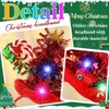 Reaky Light Up Christmas Headband Led Red Christmas Hat Headbands