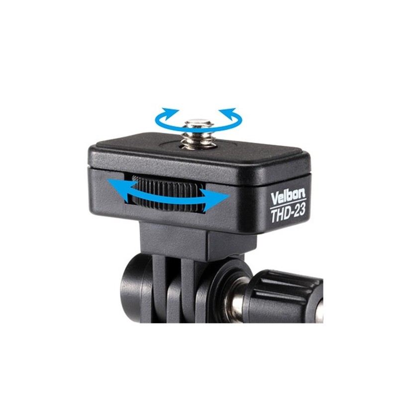 ベルボン Velbon 1Way雲台 THD-23 小型 底面径24mm ティルト専用 プラスチック製 383624 ブラック