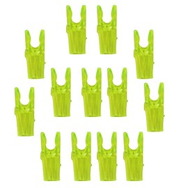 UP100 50 Pcs Arrow nocks for OD 3.2mm Pin Nock L Size for Archery Arrow Nock (Yellow)