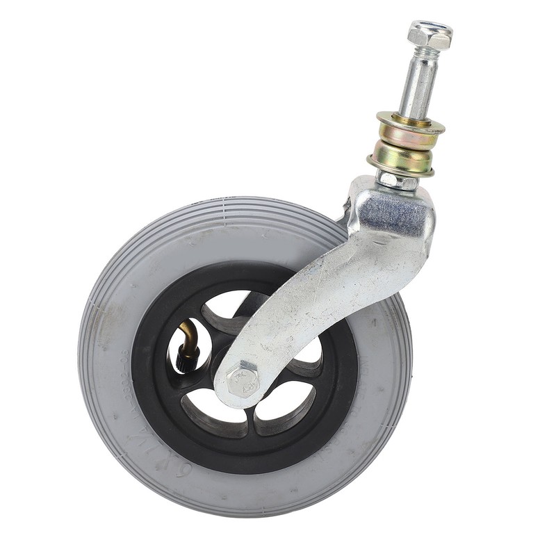 Wheelchair Replacement Wheel Grey 6 Inch PU Inflatable Universal Wheelchair
