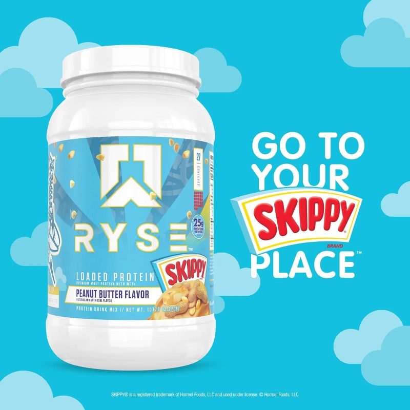 RYSE Loaded Protein Powder - Skippy Peanut Butter - 25g