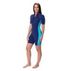 Women Sunsuit UV Swimwear Sun Protection UPF50+ Chlorine Resistant Navy