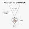 Shuxin Mum Gifts from Daughter Son, Heart Pendant Mum Necklace